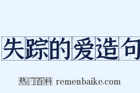 失踪的爱造句是什么意思的图片